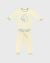 Pijama Pantalon Estampado Ballena Verde